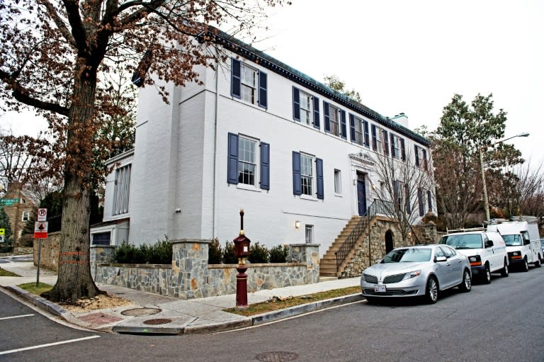 House where Ivanka Trump and her family live in Washington, DC, Kalorama neighborhood