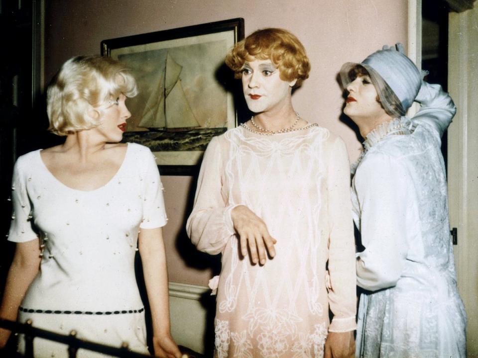Marilyn Monroe, Tony Curtis and Jack Lemmon in ‘Some Like it Hot’ (Rex Features)