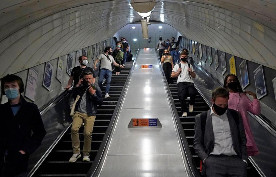 Twelve deaths or serious injuries have been reported on the Tube between April and June (AFP via Getty Images)