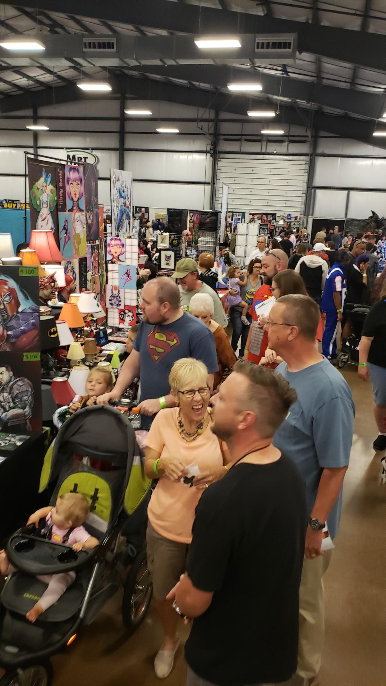 Crowds pour into the 2019 Monroe Pop Fest in this Monroe News file photo. The annual convention is celebrating its 10th anniversary this year.