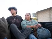 This image released by Sony Pictures Classics shows Armando Espitia, left, and Michelle Rodriguez in a scene from "I Carry You With Me." (Alejandro Lopez Pineda/Sony Pictures Classics via AP)
