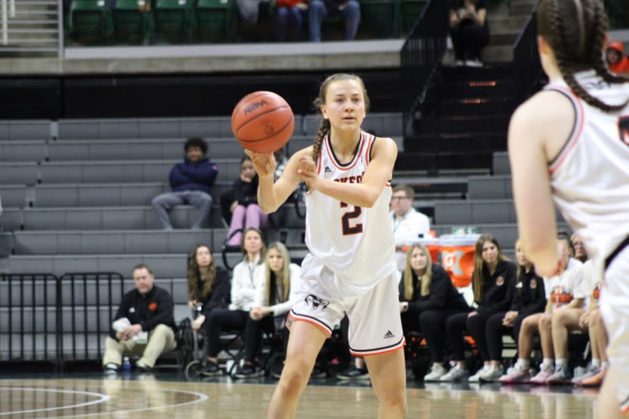 Rockford played West Bloomfield in the MHSAA girls basketball semifinals on March 22, 2024. (Andrew McDonald/WOOD TV8)