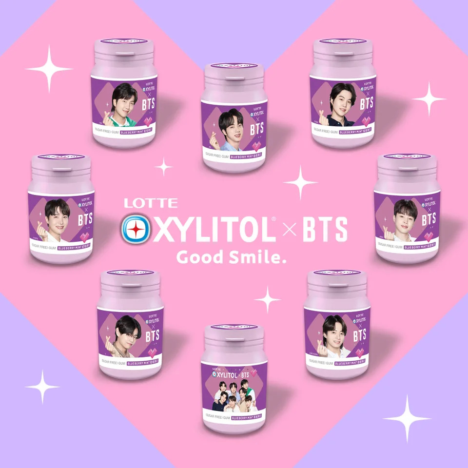 LOTTE XYLITOL x BTS &#x005168;&#x0065b0;&#x00806f;&#x00540d;&#x006b3e;&#x0053e3;&#x009999;&#x007cd6;&#x009650;&#x0091cf;&#x004e0a;&#x005e02;&#x00ff0c;&#x008ddf;&#x008457; BTS&#x004e00;&#x008d77;&#x005fae;&#x007b11;&#x005427;&#x00ff01;