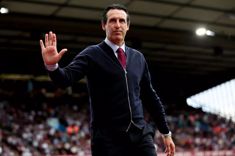 Aston Villa head coach Unai Emery