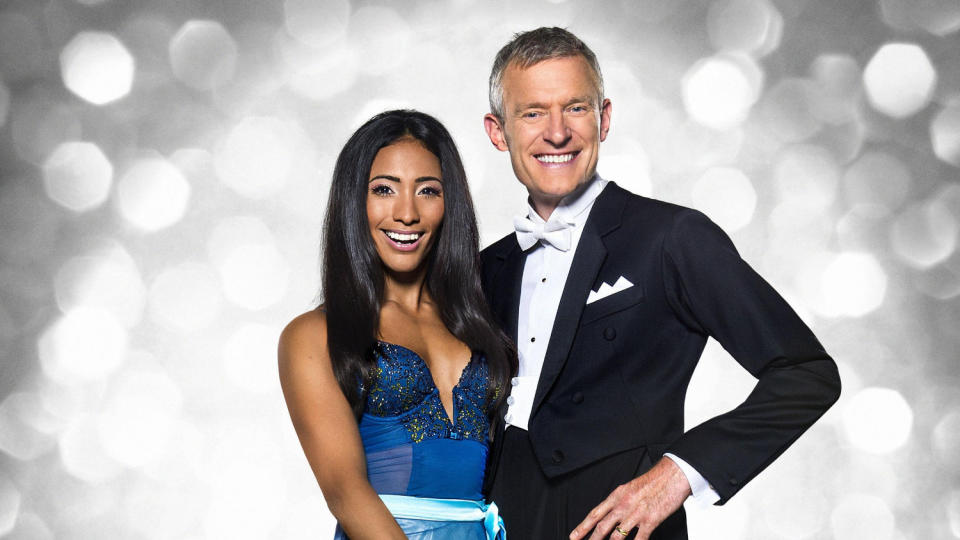 Karen Clifton and Jeremy Vine danced together on the 2015 series of ‘Strictly Come Dancing’. (Credit: BBC)