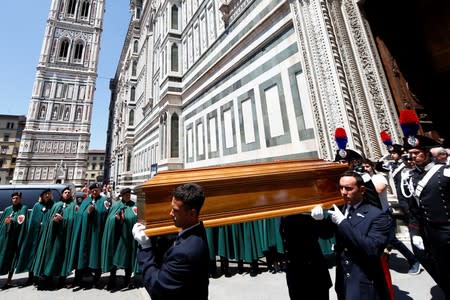 Italian director Franco Zeffirelli's funeral in Florence