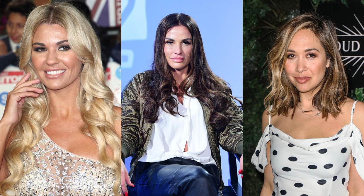 Christine McGuinness, Katie Price and Myleene Klass all marked their children's return to school. 