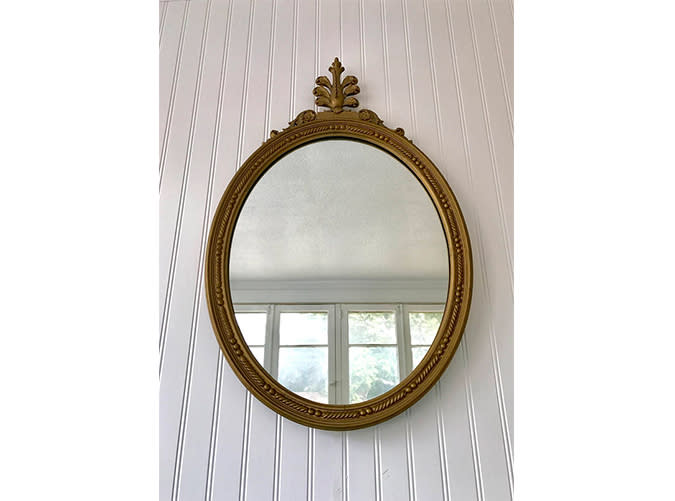 Gold Oval Mirror