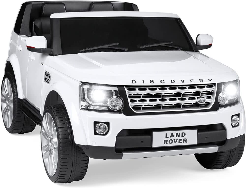 Best Choice Products 12V 3.7 MPH 2-Seater Licensed Land Rover Ride On Car Toy w/ Parent Remote Control, MP3 Player - White