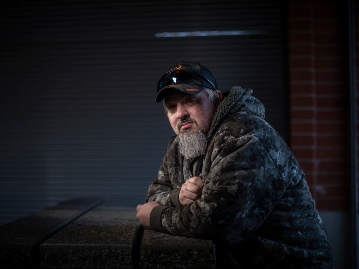 Gregory Sword, whose 14-year-old daughter Kamilah died of an apparent drug overdose, in Port Coquitlam, B.C., on Feb. 26.  (Ben Nelms/CBC - image credit)