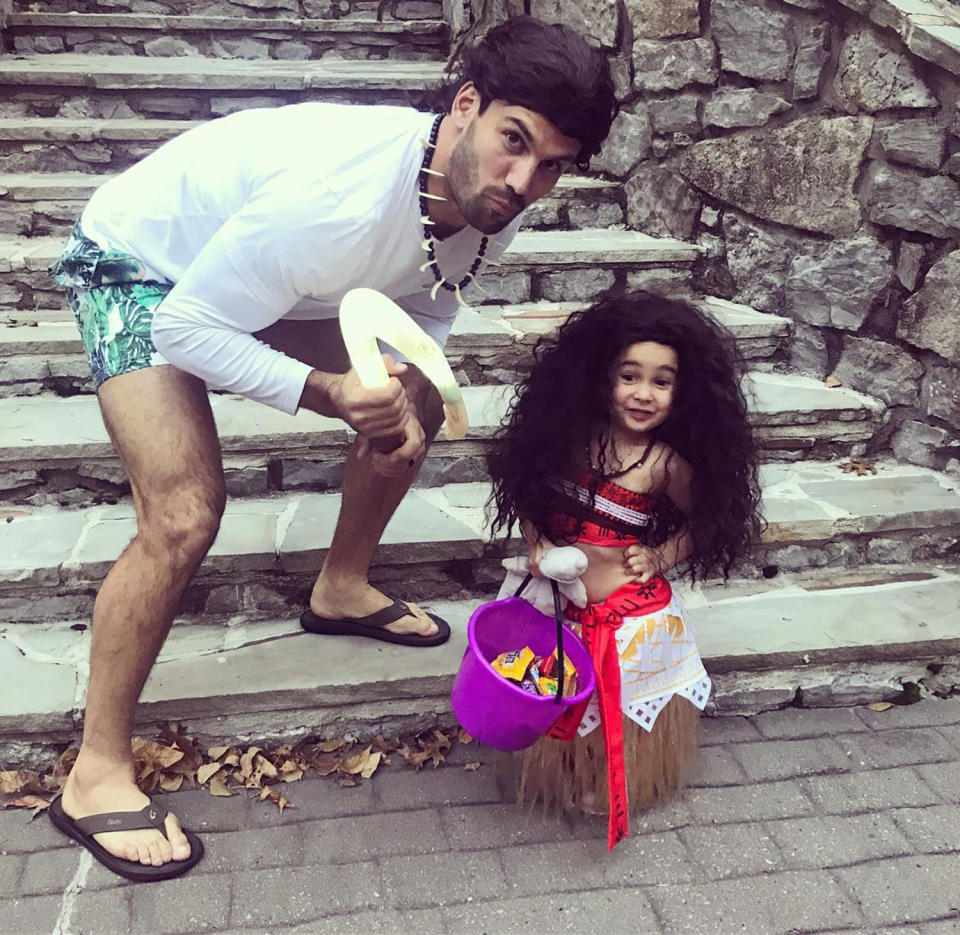 Eric Decker and Daughter Vivian's Moana Costume