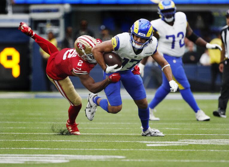 LOS ANGELES, CA - SEPTEMBER 17, 2023: Los Angeles Rams wide receiver Puka Nacua.