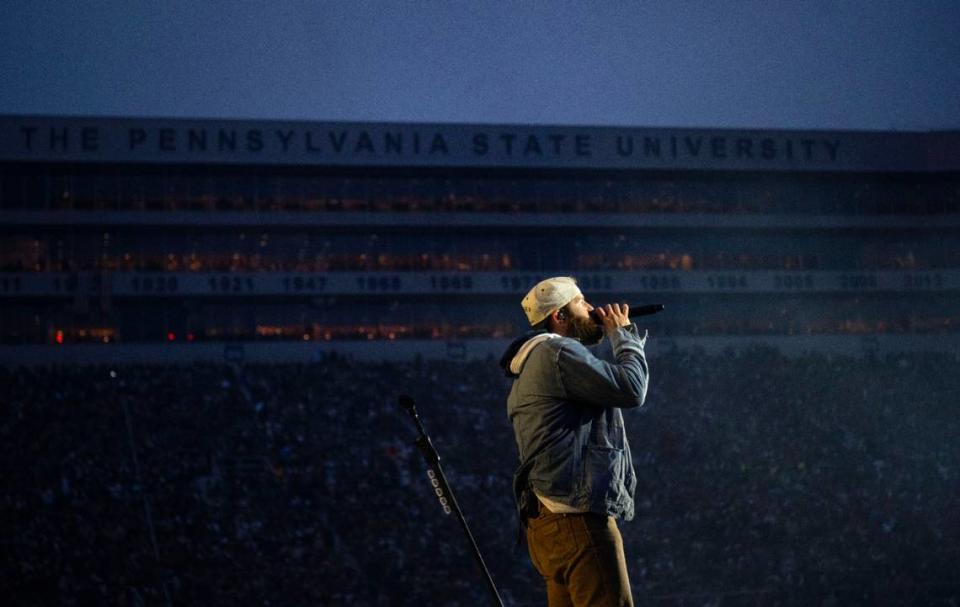 Jordan Davis performs at Beaver Stadium before Luke Combs on Saturday, April 27, 2024. Abby Drey/adrey@centredaily.com