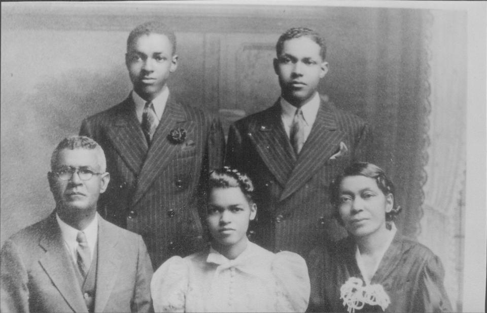 Author Bettye Kearse traces her family lineage back to James Madison, fourth president of the United States. At left is her grandfather John Chester Madison with his family around 1935.