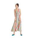 <p>Maxi surplice rainbow striped dress, $55, <a rel="nofollow noopener" href="https://www.pomelofashion.com/global/clothes/dresses/?p=4" target="_blank" data-ylk="slk:pomelofashion.com;elm:context_link;itc:0;sec:content-canvas" class="link ">pomelofashion.com</a> </p>