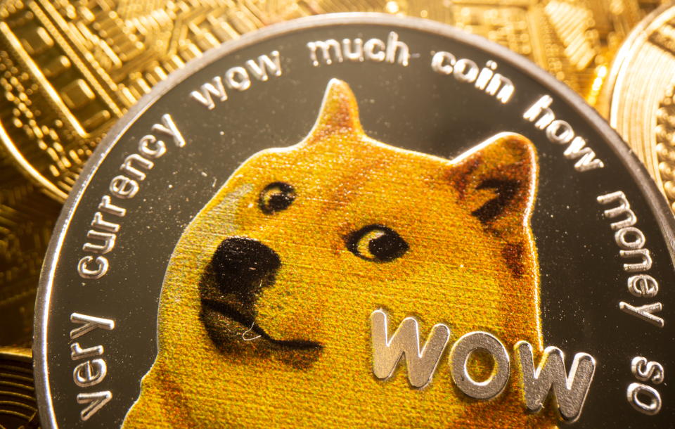 A representation of cryptocurrency Dogecoin is seen in this illustration taken August 6, 2021. REUTERS/Dado Ruvic/Illustration