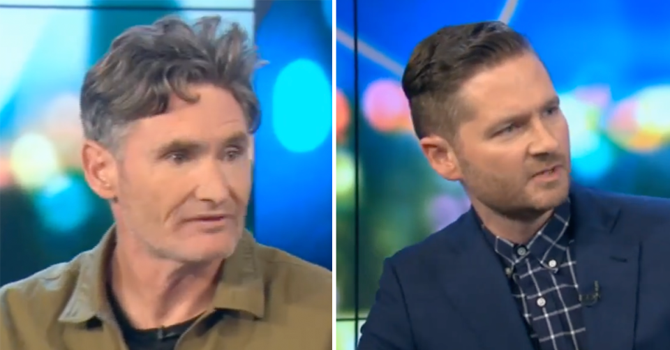 Dave Hughes and Charlie Pickering hosting The Project. 