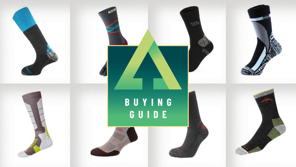  Collage of the best hiking socks 