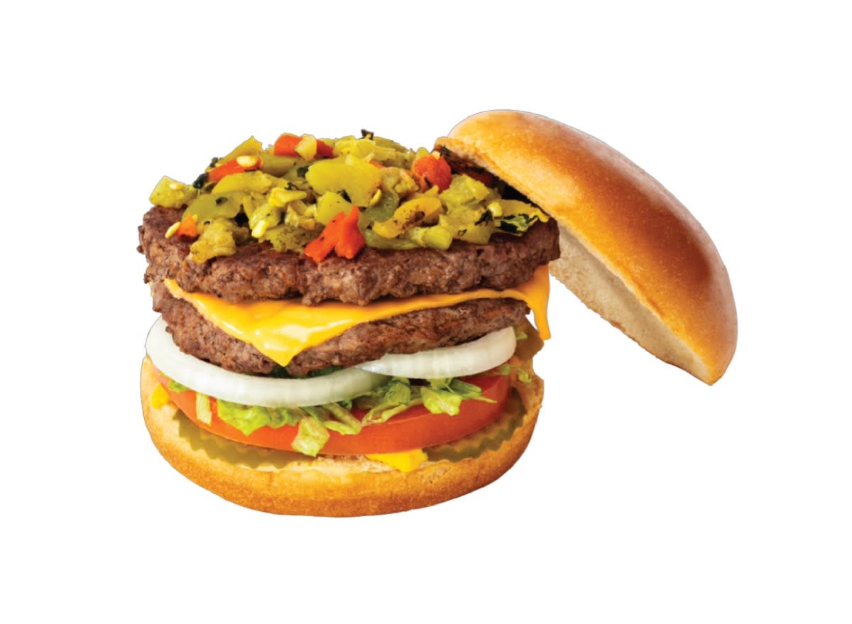 blake's lotaburger burger with green chiles