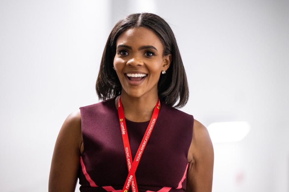 Candace Owens has been placed under a gag order by her former employer, Daily Wire, according to a report. Chris Dilts/Sipa USA