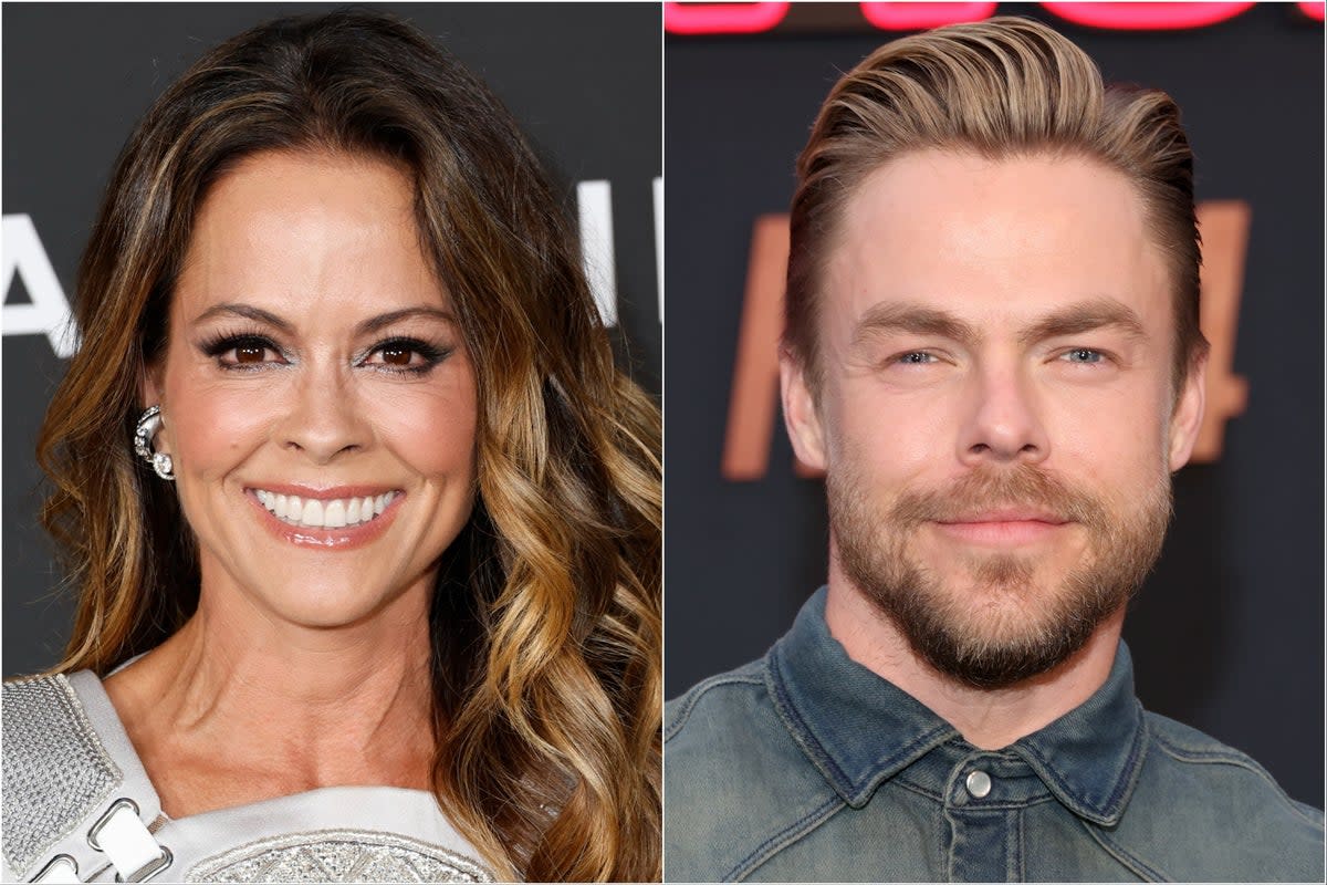 Brooke Burke (left) and Derek Hough (Getty Images)