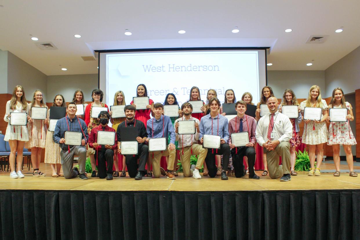 West Henderson's CTE Scholars.