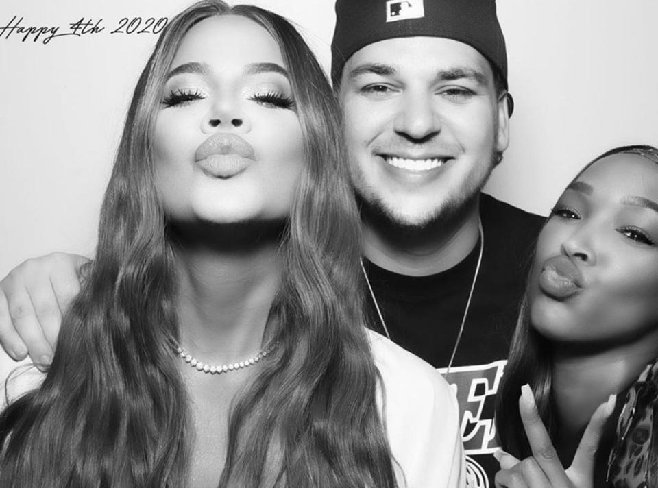 Rob Kardashian, Khloe Kardashian, Malika Haqq, Instagram