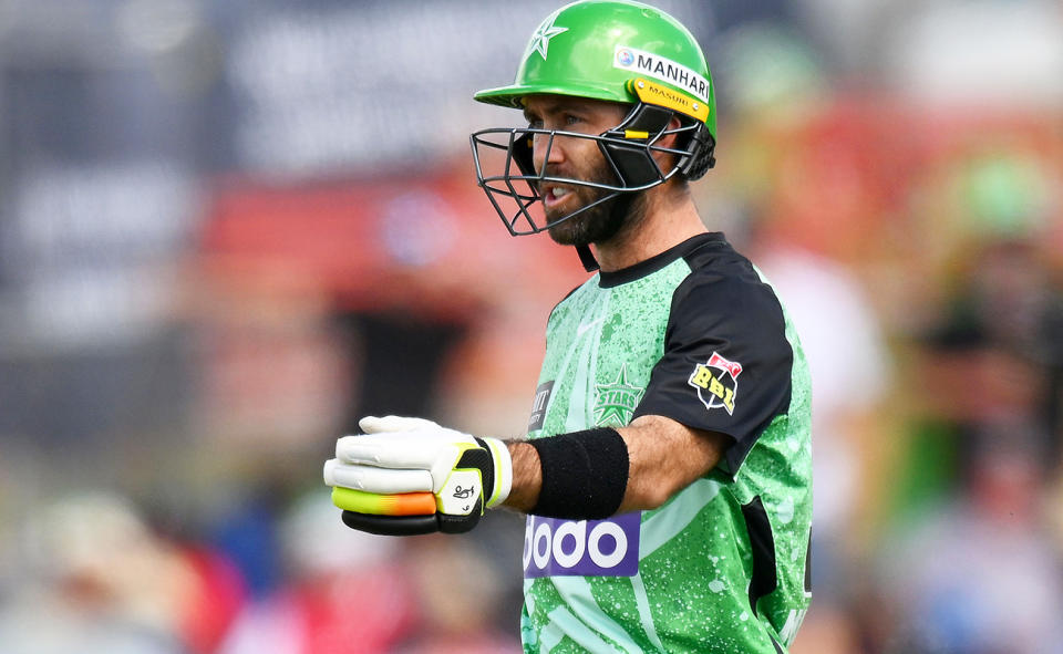 Glenn Maxwell, pictured here in action for the Melbourne Stars against Sydney Thunder.