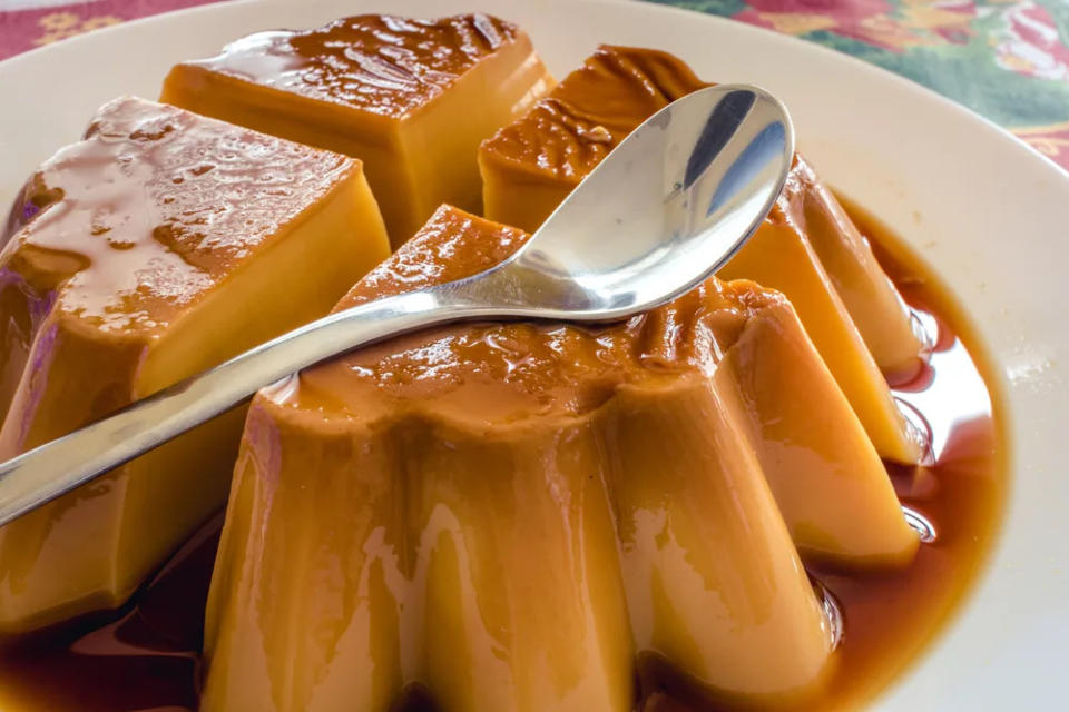 Cómo preparar flan de Mazapán