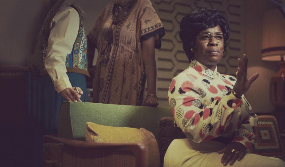 Uzo Aduba as Shirley Chisholm.