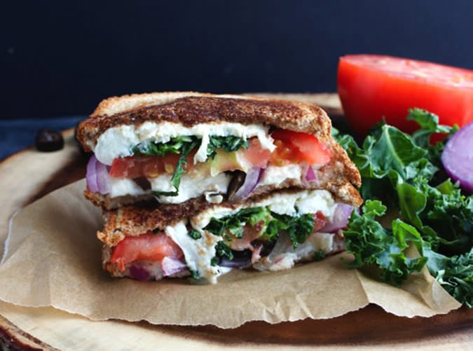 Mediterranean Grilled Cheese Sandwich