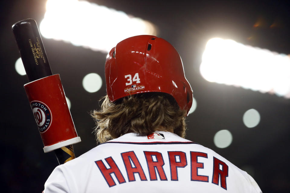Nationals fans may want to savor this image while it is still accurate. (AP Photo/Alex Brandon)