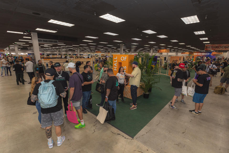 Exhibit hall at Hall of Flowers. - Credit: Courtesy