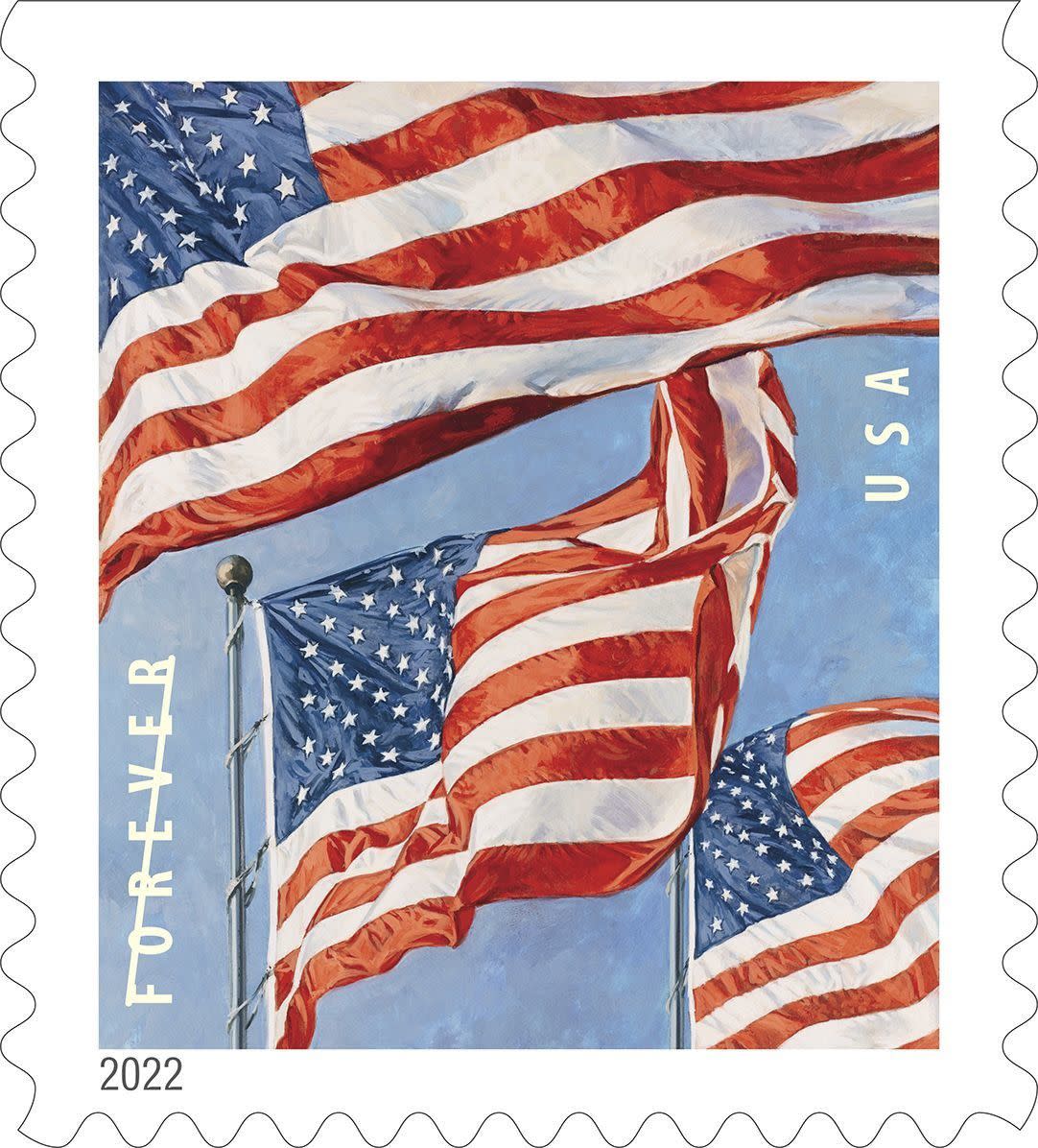 Forever U.S. Flag Stamps