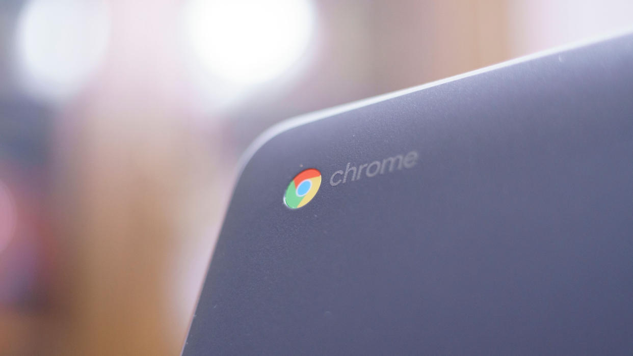  Closeup of a Chromebook 