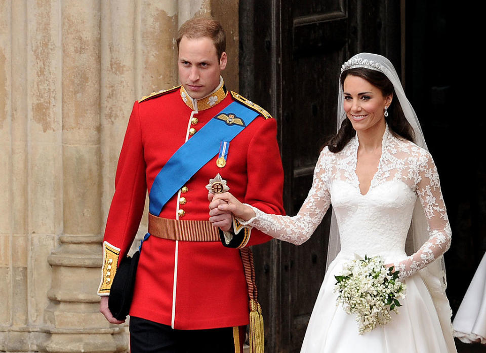 Will and kate at their wedding