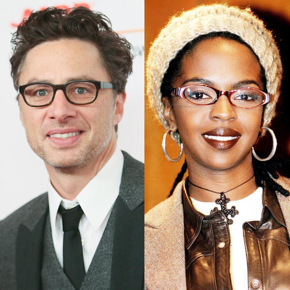 <p>In 2018, Zach Braff stunned the Twittersphere when he tweeted (in response to a tweet from Paris Hilton herself) that <a href="https://twitter.com/zachbraff/status/1013816354028257280?lang=en" rel="nofollow noopener" target="_blank" data-ylk="slk:Lauryn Hill attended his bar mitzvah;elm:context_link;itc:0;sec:content-canvas" class="link ">Lauryn Hill attended his bar mitzvah</a>. Fans couldn’t quite figure out the connection—she’s a neo-soul legend, and he’s sitcom gold—but then it was revealed that Braff and Hill went to the same New Jersey high school as kids!</p>
