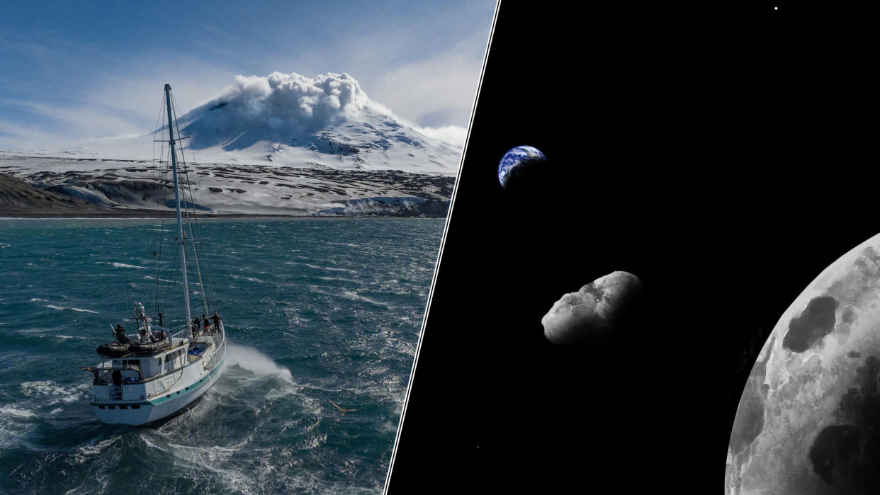  Science news this week includes a perilous expedition to an uninhabited island in the South Atlantic to find the world's 8th lava lake, and a chunk of the moon appears to be orbiting near Earth. 