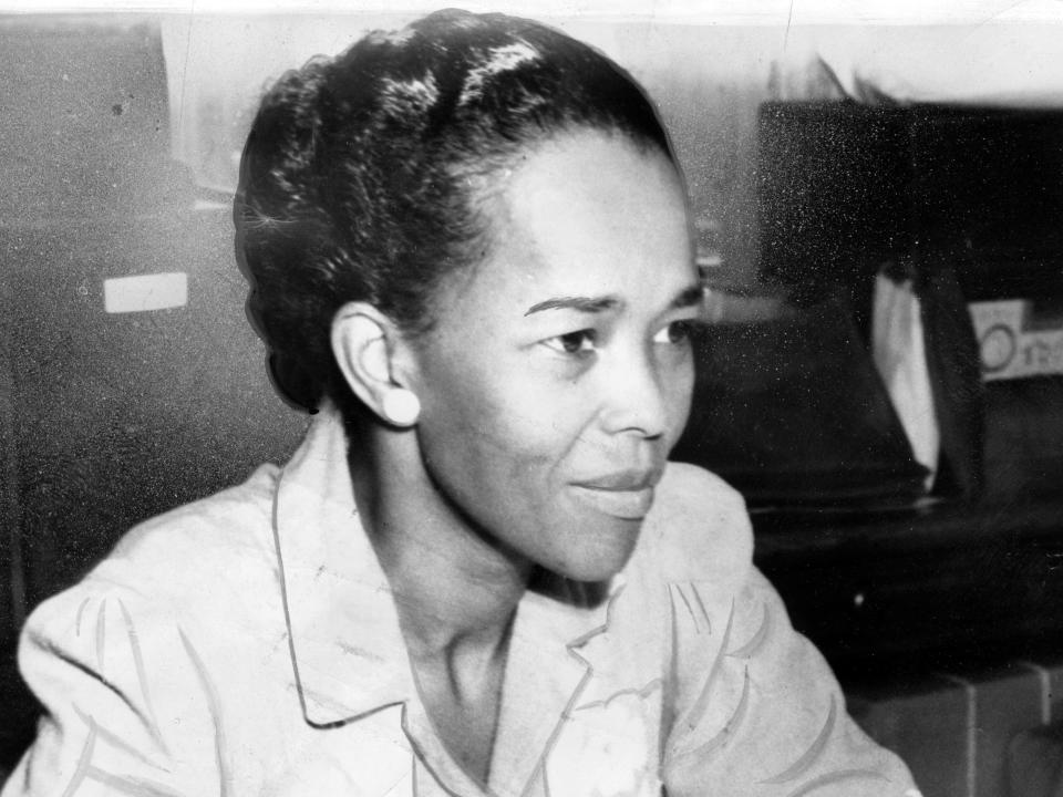 Black and white photo of Ella Baker.