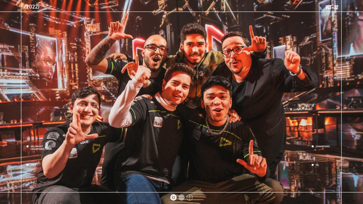 Brazilian VALORANT juggernauts LOUD were crowned as this year's VALORANT world champions after they routed rivals OpTic Gaming, 3-1, in the grand finals. (Photo: VALORANT Esports)