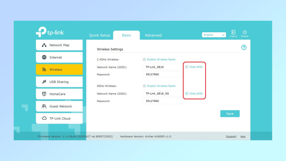 Creating a Hidden Wi-Fi network on a TP-Link Archer router