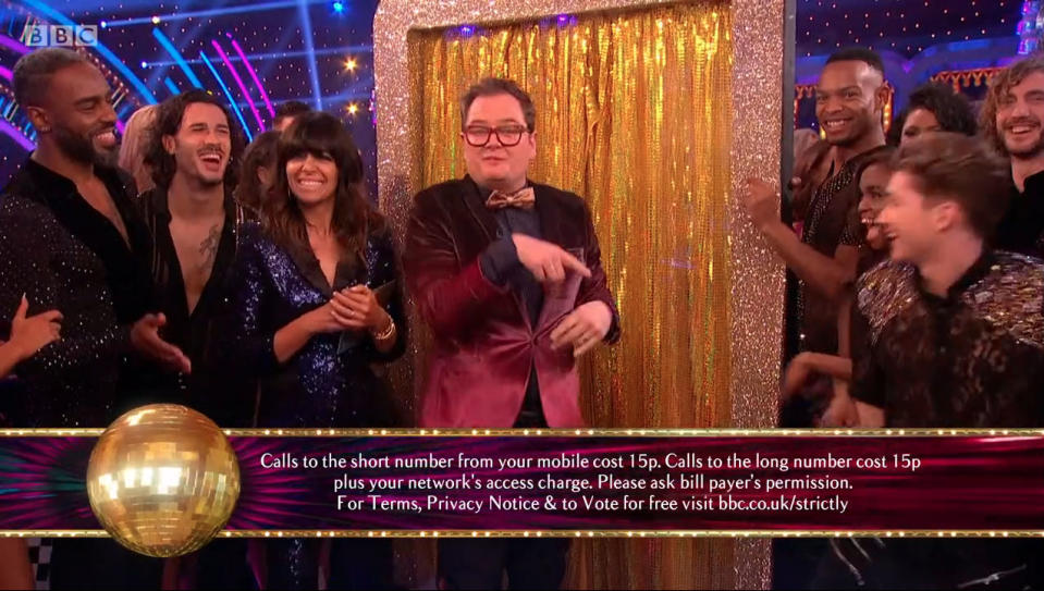 Alan Carr on Strictly (Credit: BBC)