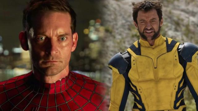 Tobey Maguire's Spider-Man and Hugh Jackman's Wolverine in