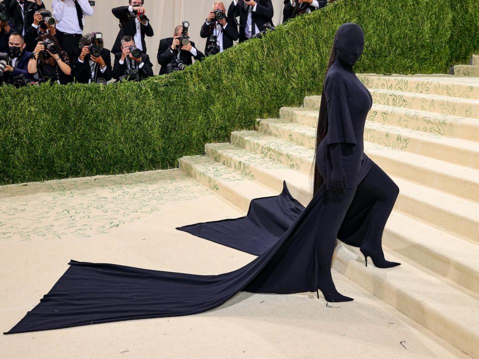 Kim Kardashian West at the 2021 Met Gala.