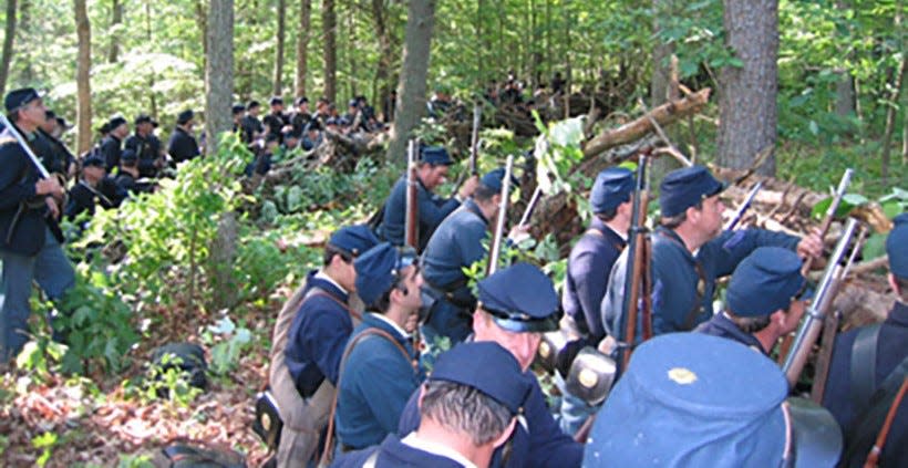 American Civil War re-enactors with the 142nd Pennsylvania Volunteers plan to demonstrate the life and work of soldiers Aug. 12-13 at 495 Towpath Road, Lackawaxen Township, Pike County.