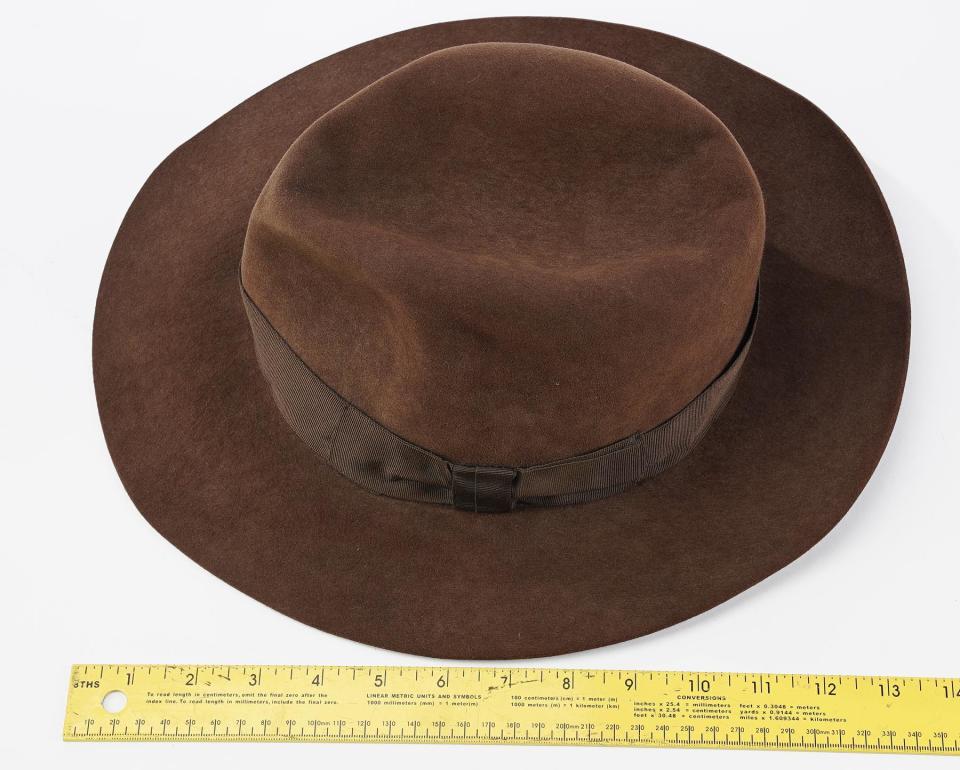 Indiana Jones' (Harrison Ford) Fedora from Temple of Doom (1984) sold for $375,000 (£270.7k) (Prop Store)