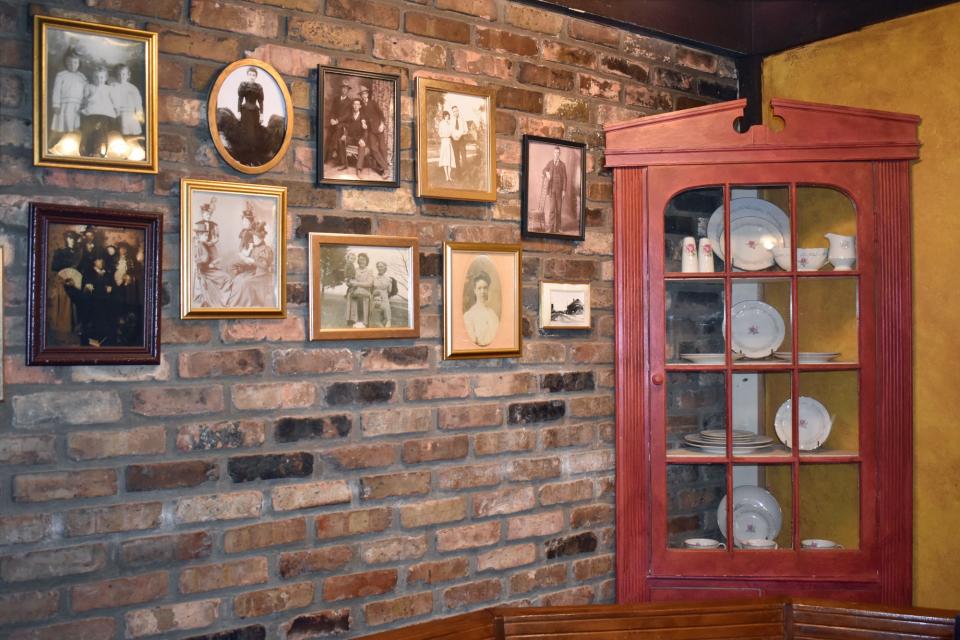 Family photos and ancestors' china are among the decor at Dublin Bay Irish Pub & Grill in Ames. Many of the items are from the family of owner Donny O'Brien.