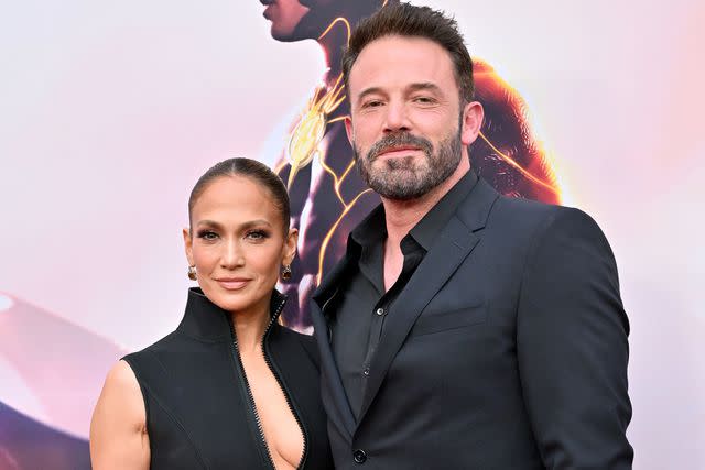 <p>Axelle/Bauer-Griffin/FilmMagic</p> Jennifer Lopez and Ben Affleck attend "The Flash" premiere in 2023.