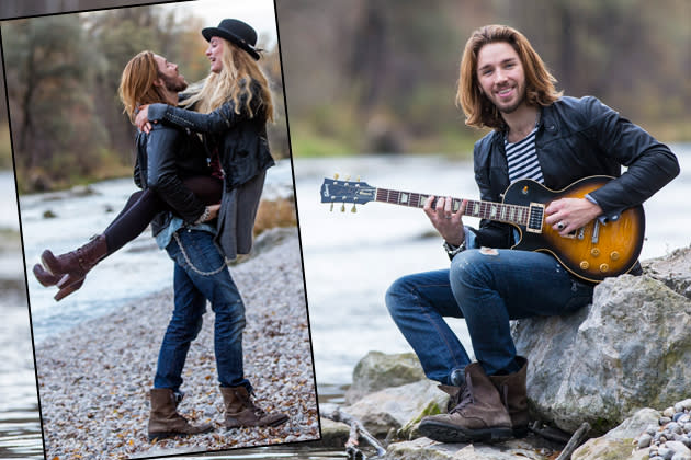 Gil Ofarim und seine Freundin Verena turteln an der Isar in München. (Bilder: ddp)