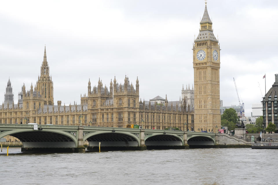 Big Ben from across the river Thames at 75mm of Leica Q3